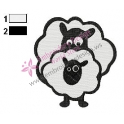 Shaun The Sheep Embroidery Design 05